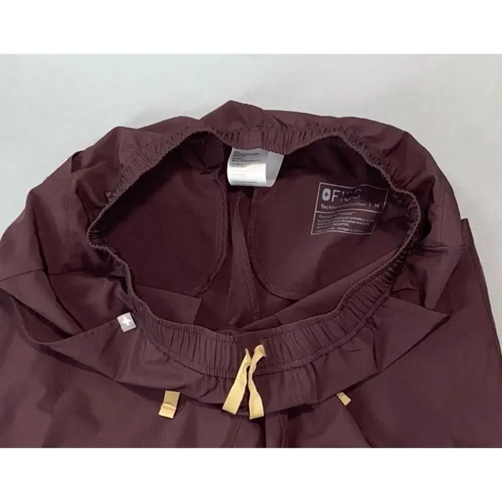 FIGs M21SW2015 Men's Tansen Technical Jogger Scrub Pants. Burgundy, Size M. EUC!
